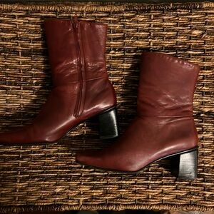 Etienne Aigner red ankle boots size 8.5. No box!